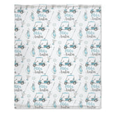 Personalized Swaddle Golf Nursery Theme Baby Blanket - Golf